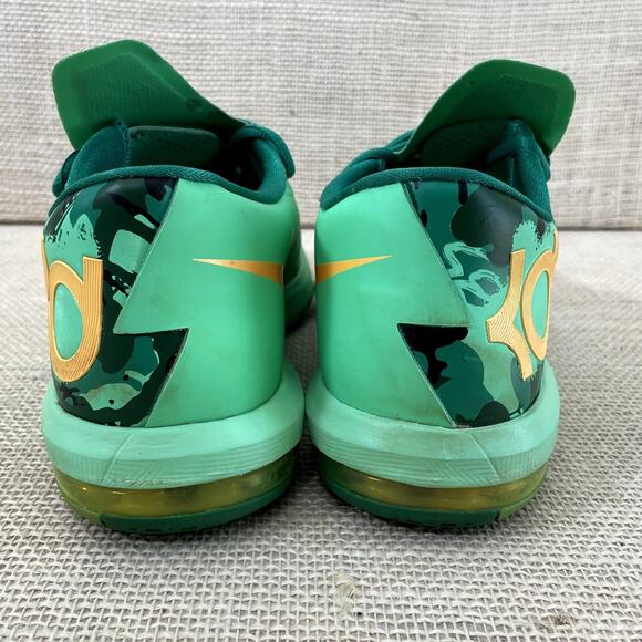Nike Zoom 6 Sneakers, Kevin Durant, Easter Green Camo, 2014, 599424-303, Men's 8 - Picture 6 of 8